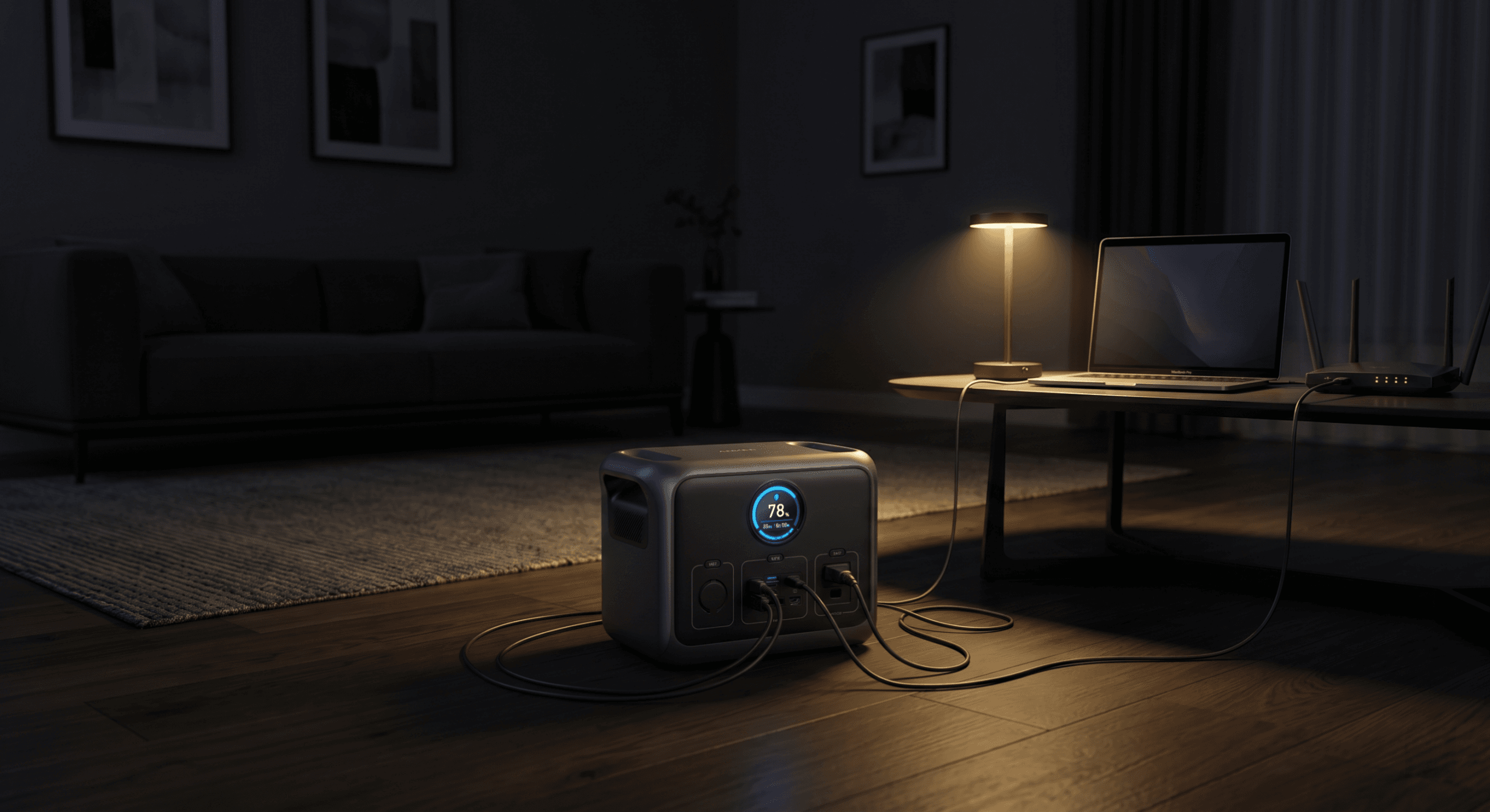 Anker SOLIX C1000 Gen 2 powering essential devices during a home outage