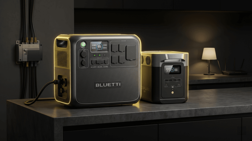 BLUETTI AC200L vs EcoFlow DELTA 2 portable power station comparison