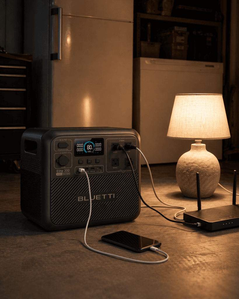 BLUETTI Elite 200 V2 review powering home backup essentials during an outage