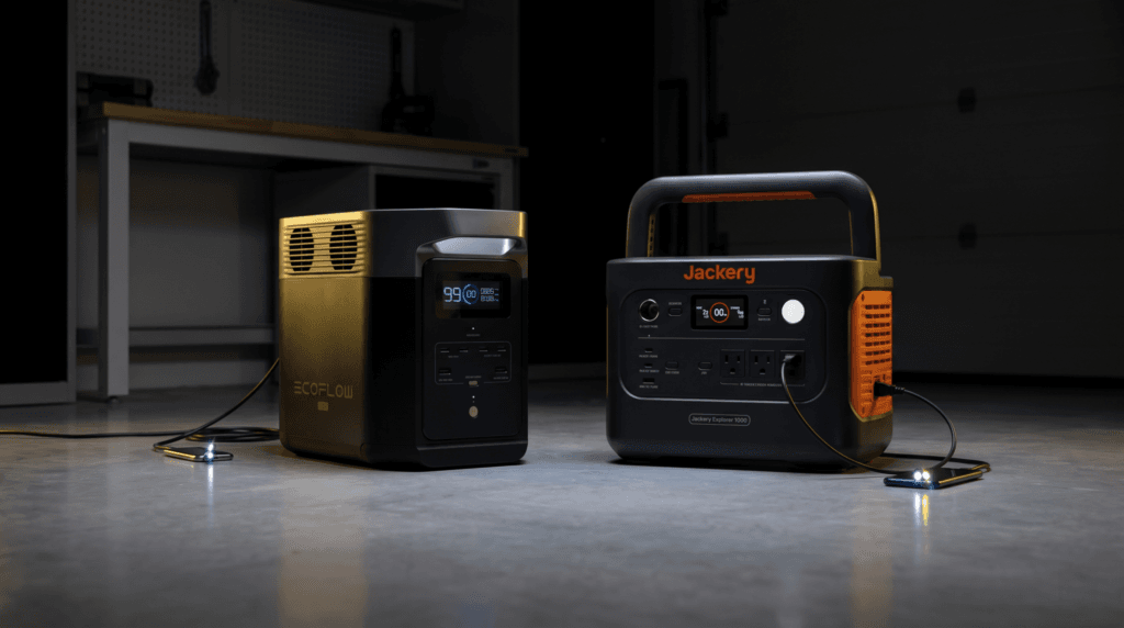 EcoFlow Delta 2 vs Jackery Explorer 1000 v2 portable power station comparison