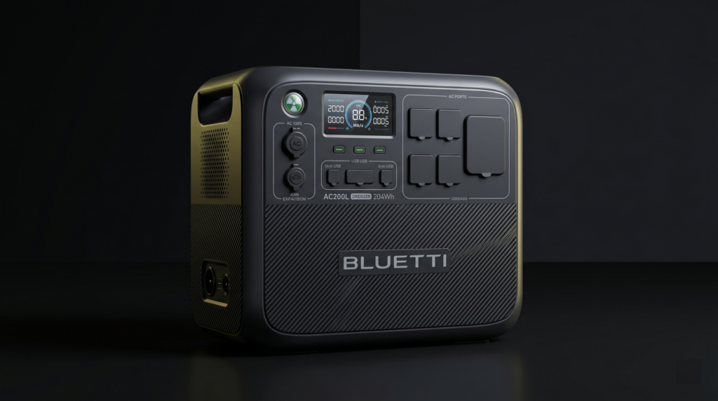 BLUETTI AC200L portable power station front view