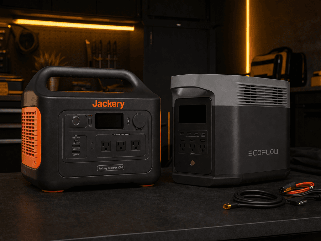 Jackery 1000 v2 vs EcoFlow Delta 2 portable power station comparison