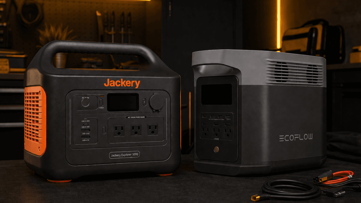 Jackery 1000 v2 vs EcoFlow Delta 2 portable power station comparison