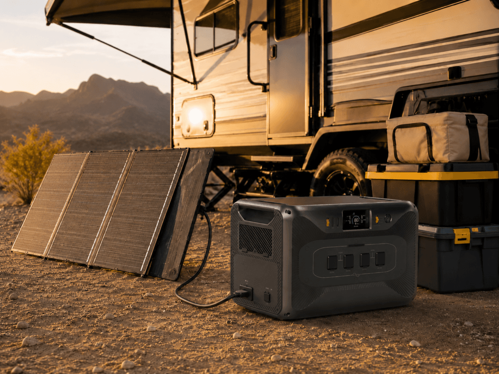 BLUETTI Apex 300 review RV off grid power setup