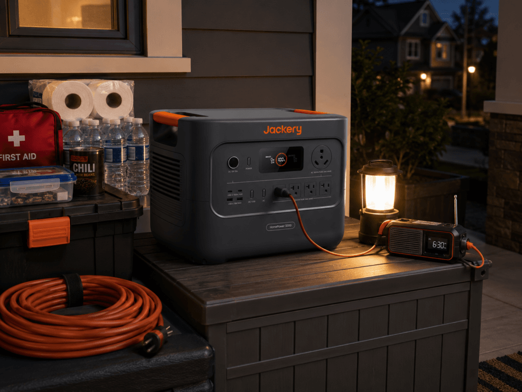 Jackery HomePower 3000 review patio emergency backup setup