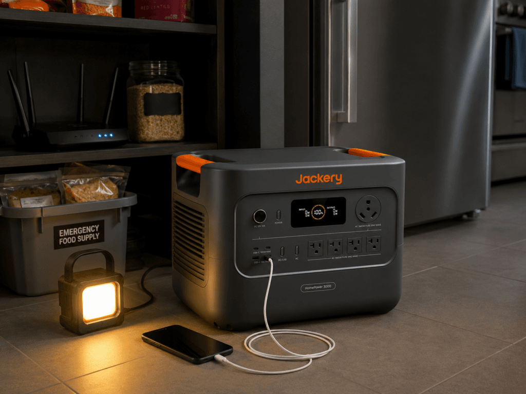 Jackery HomePower 3000 review kitchen outage backup setup