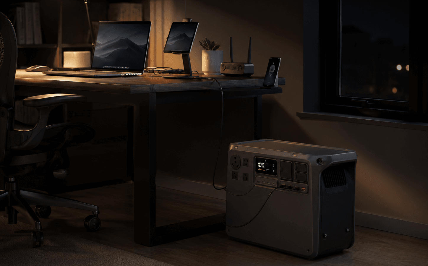DJI Power 2000 review home office blackout backup setup