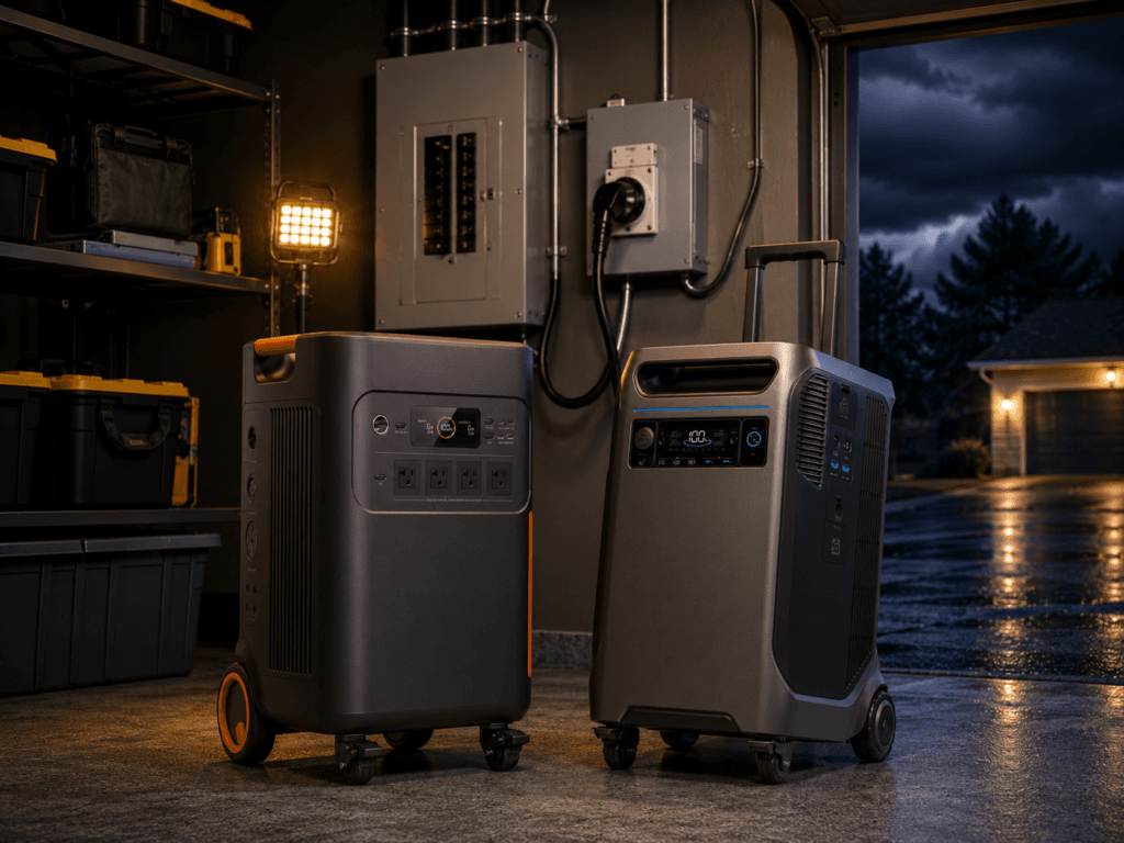 Jackery 5000 Plus vs Anker F3800 Plus home backup power station comparison