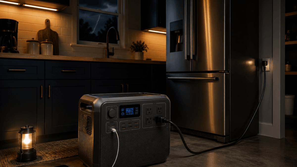 best refrigerator backup station in a home outage setup