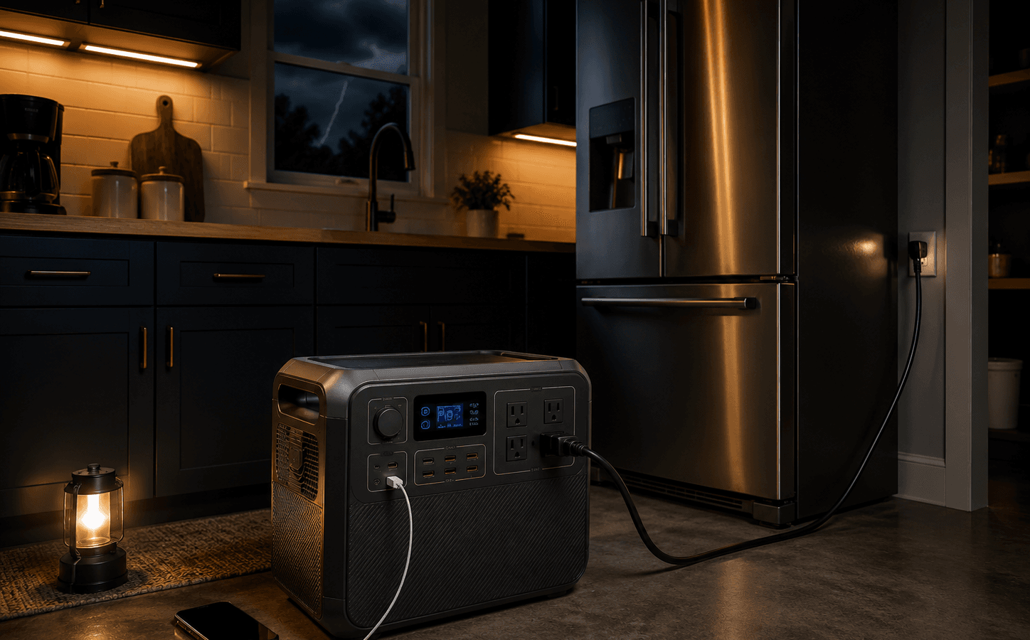 best refrigerator backup station in a home outage setup
