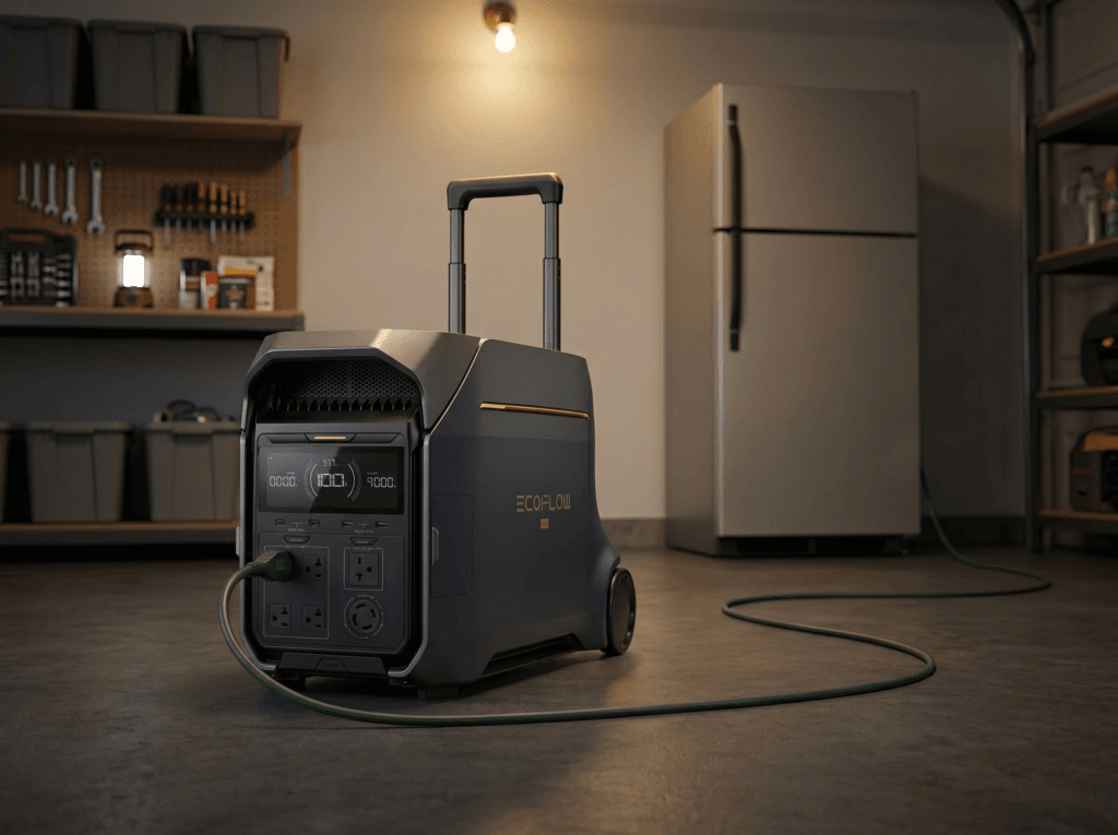 EcoFlow DELTA Pro 3 vs Anker SOLIX F3800 Plus comparison for a home backup refrigerator setup