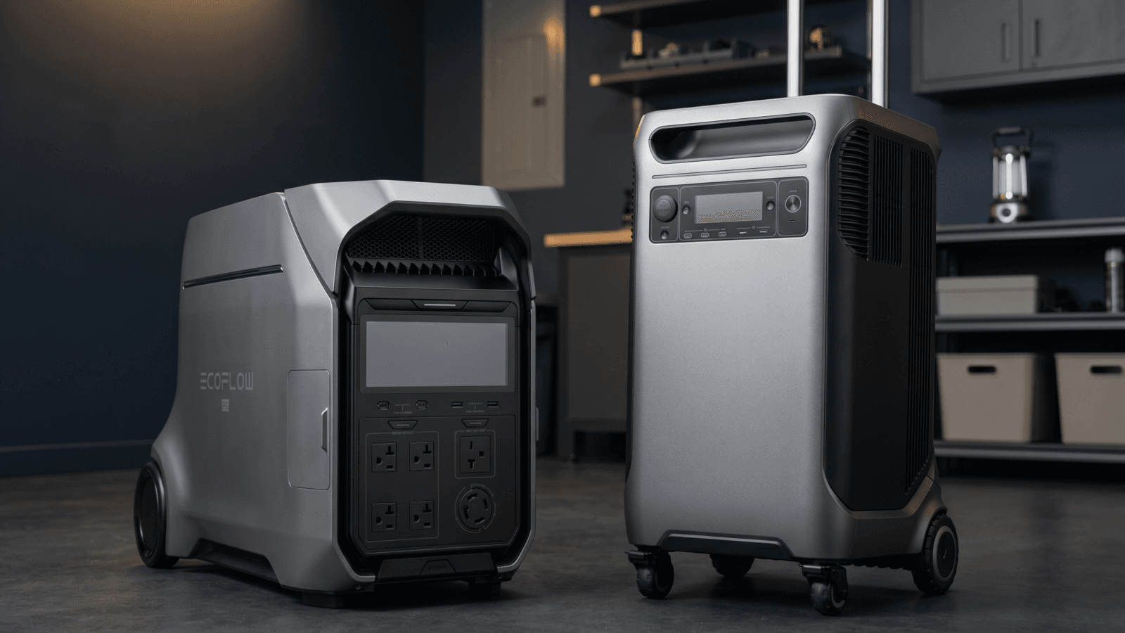 EcoFlow DELTA Pro 3 vs Anker SOLIX F3800 Plus portable power stations compared side by side for home backup